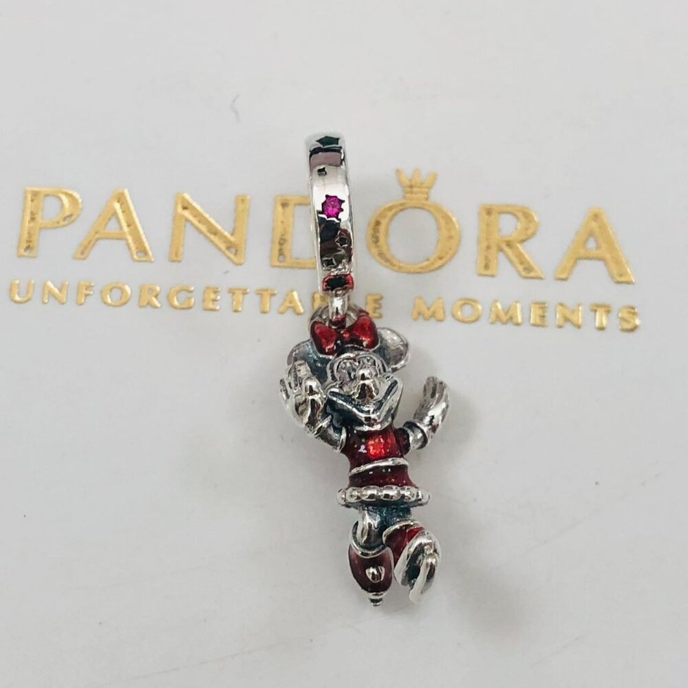 ✨🔥Pandora Minnie Mouse Ice Skating Dangle Charm